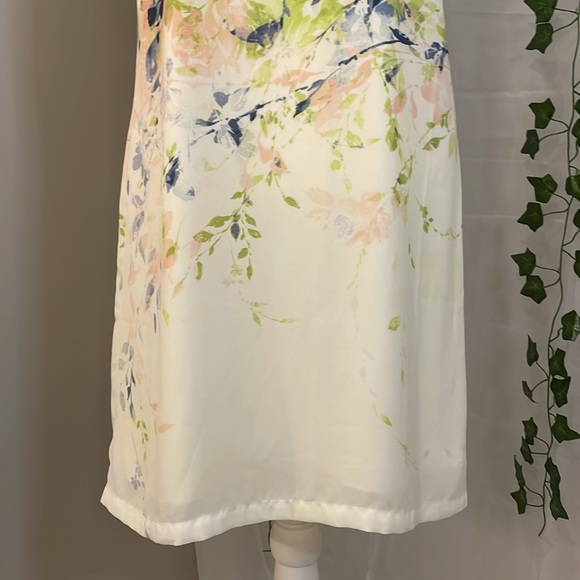 ROSE & OLIVE DRESS • SIZE 2 • CREAM COLOR WITH FLORAL PRINT • LIKE NEW - Picture 5 of 8